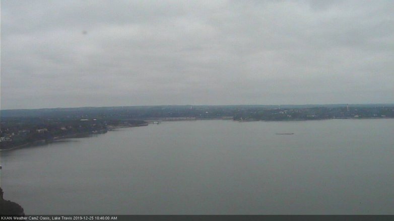 Lake Travis webcam, December 25, 2019 10:45 AM CT