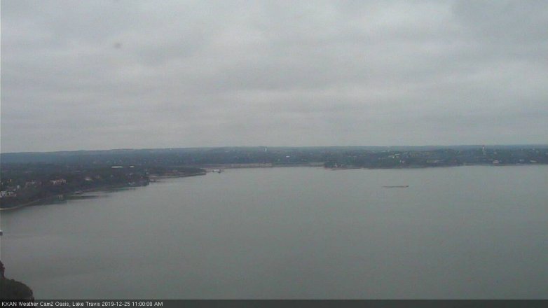 Lake Travis webcam, December 25, 2019 11:00 AM CT