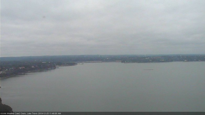 Lake Travis webcam, December 25, 2019 11:45 AM CT