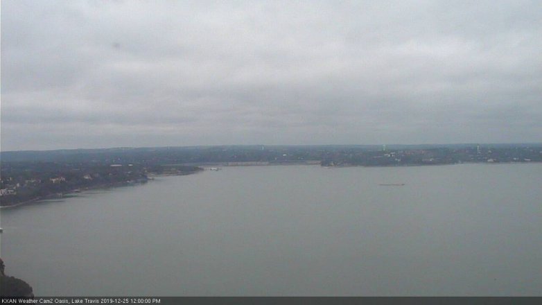 Lake Travis webcam, December 25, 2019 12:00 PM CT
