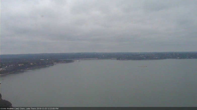Lake Travis webcam, December 25, 2019 12:25 PM CT