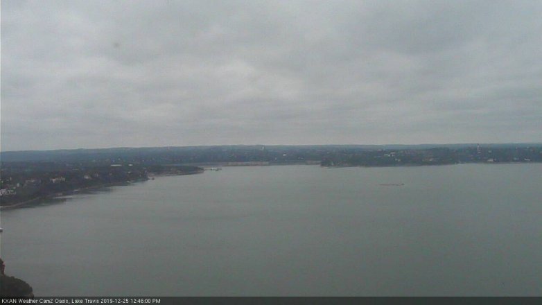 Lake Travis webcam, December 25, 2019 12:45 PM CT