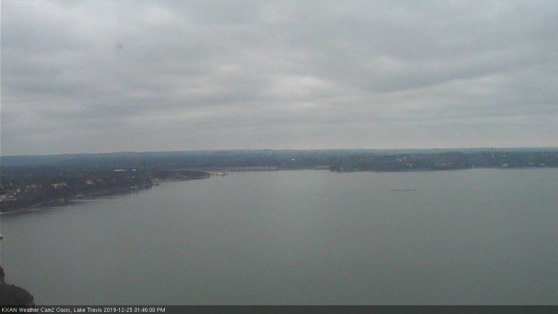 Lake Travis webcam, December 25, 2019 1:45 PM CT