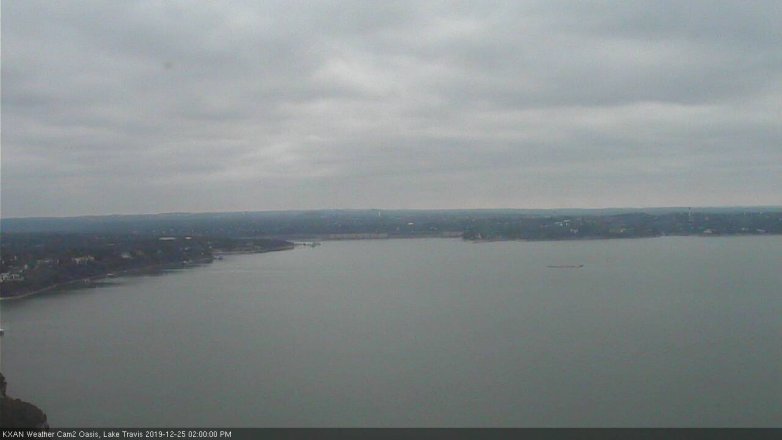 Lake Travis webcam, December 25, 2019 2:00 PM CT
