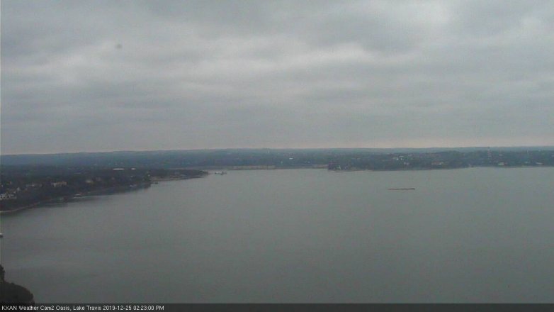 Lake Travis webcam, December 25, 2019 2:25 PM CT