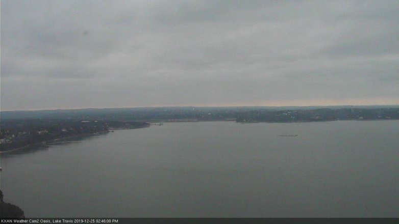 Lake Travis webcam, December 25, 2019 2:45 PM CT