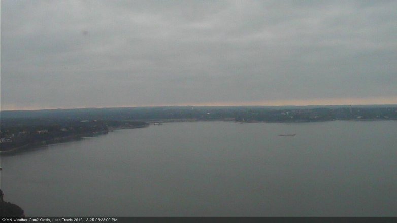 Lake Travis webcam, December 25, 2019 3:25 PM CT
