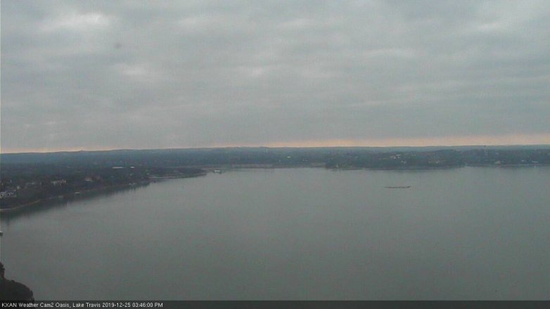Lake Travis webcam, December 25, 2019 3:45 PM CT