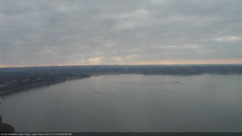 Lake Travis webcam, December 25, 2019 4:00 PM CT