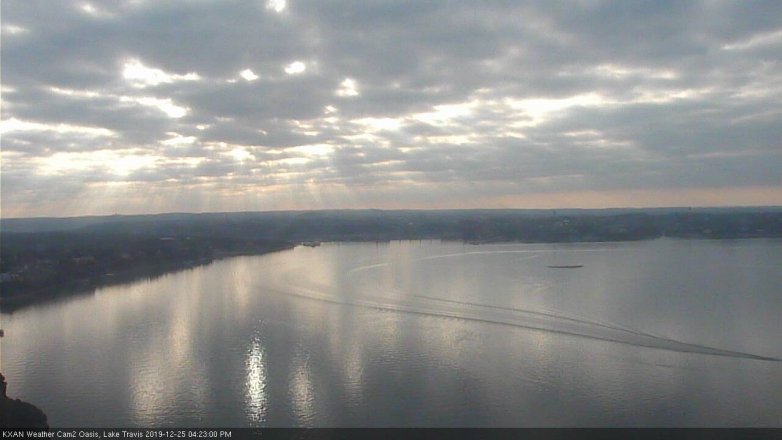 Lake Travis webcam, December 25, 2019 4:25 PM CT