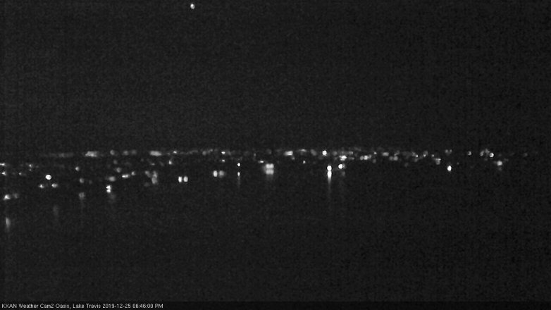 Lake Travis webcam, December 25, 2019 6:45 PM CT