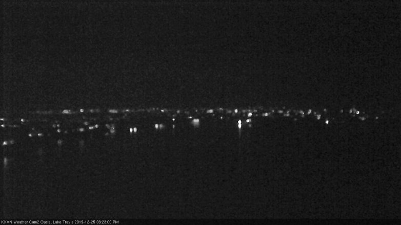 Lake Travis webcam, December 25, 2019 9:25 PM CT