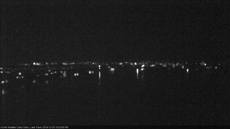 Lake Travis webcam, December 25, 2019 10:25 PM CT
