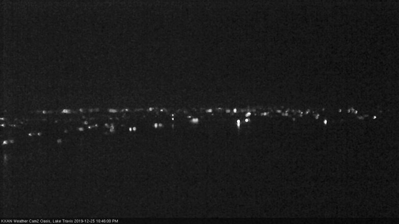 Lake Travis webcam, December 25, 2019 10:45 PM CT