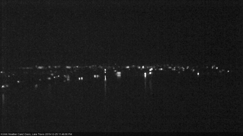 Lake Travis webcam, December 25, 2019 11:45 PM CT