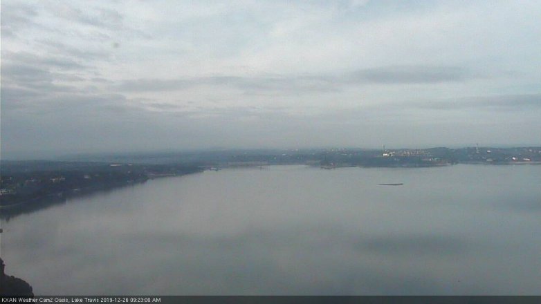 Lake Travis webcam, December 26, 2019 9:25 AM CT