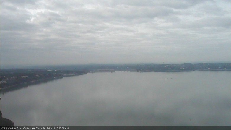 Lake Travis webcam, December 26, 2019 10:00 AM CT