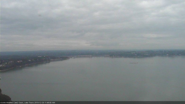 Lake Travis webcam, December 26, 2019 11:45 AM CT