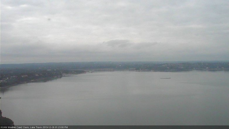 Lake Travis webcam, December 26, 2019 1:25 PM CT