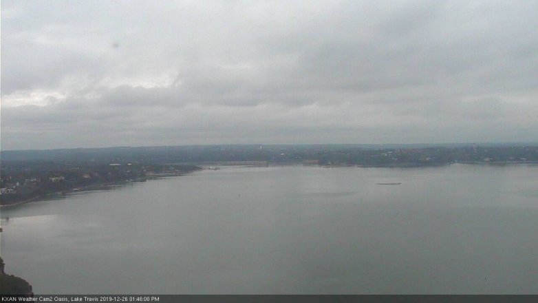 Lake Travis webcam, December 26, 2019 1:45 PM CT