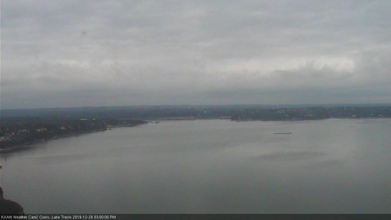 Lake Travis webcam, December 26, 2019 3:00 PM CT