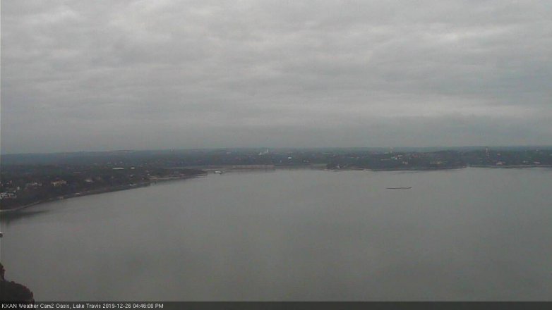 Lake Travis webcam, December 26, 2019 4:45 PM CT