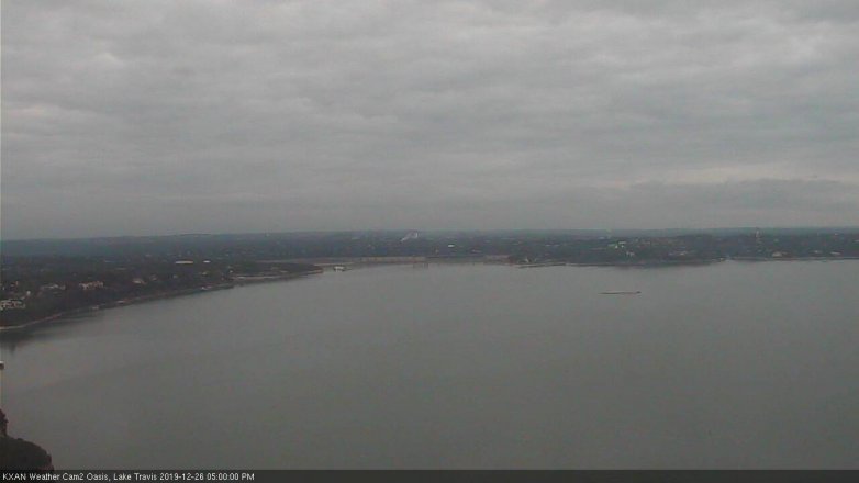 Lake Travis webcam, December 26, 2019 5:00 PM CT