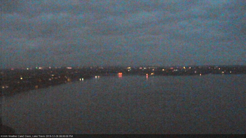Lake Travis webcam, December 26, 2019 6:00 PM CT