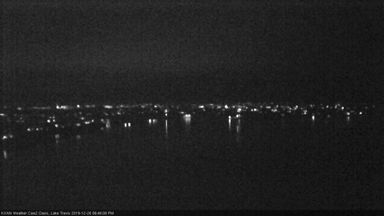 Lake Travis webcam, December 26, 2019 6:45 PM CT
