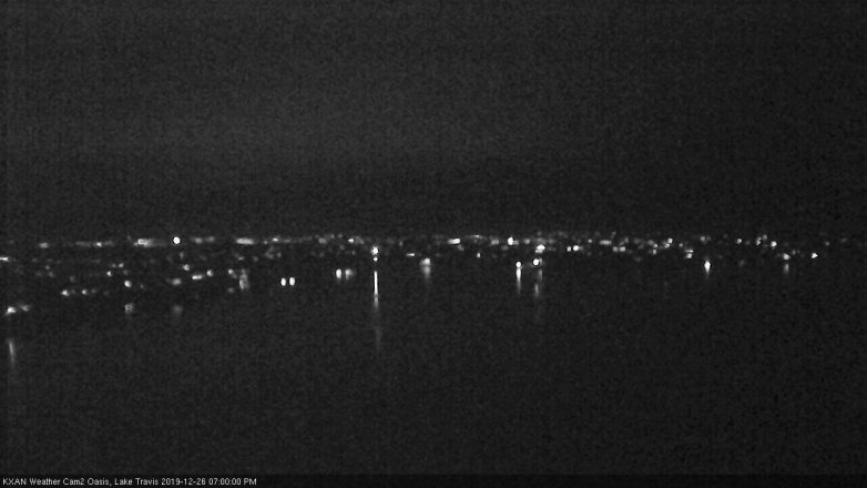 Lake Travis webcam, December 26, 2019 7:00 PM CT