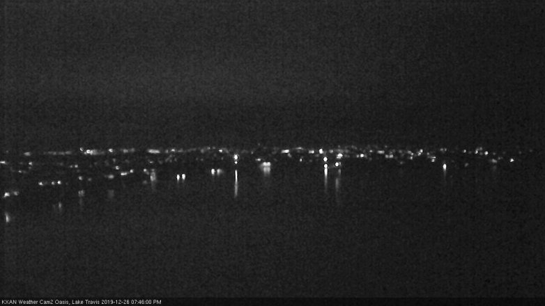 Lake Travis webcam, December 26, 2019 7:45 PM CT