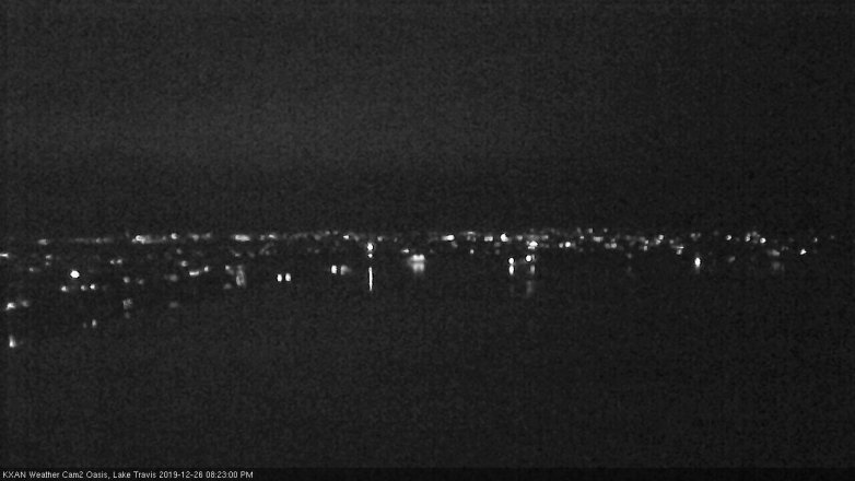 Lake Travis webcam, December 26, 2019 8:25 PM CT
