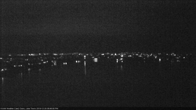 Lake Travis webcam, December 26, 2019 8:45 PM CT