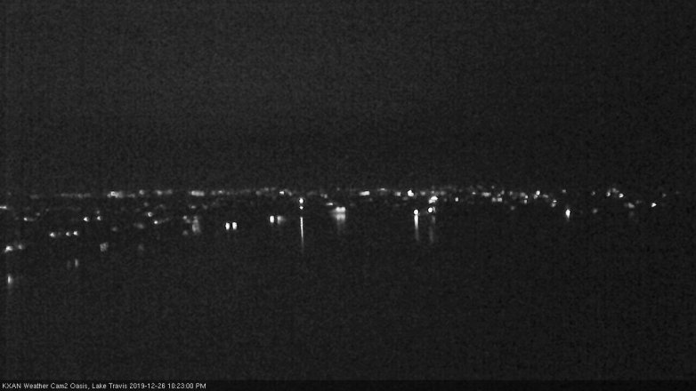 Lake Travis webcam, December 26, 2019 10:25 PM CT