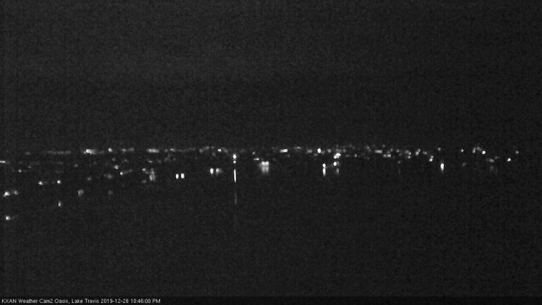 Lake Travis webcam, December 26, 2019 10:45 PM CT