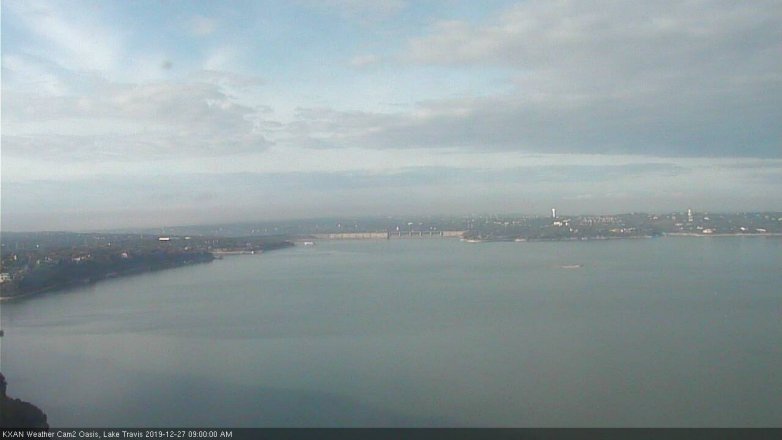 Lake Travis webcam, December 27, 2019 9:00 AM CT
