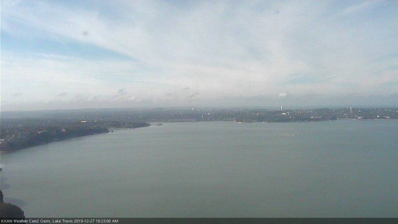 Lake Travis webcam, December 27, 2019 10:25 AM CT