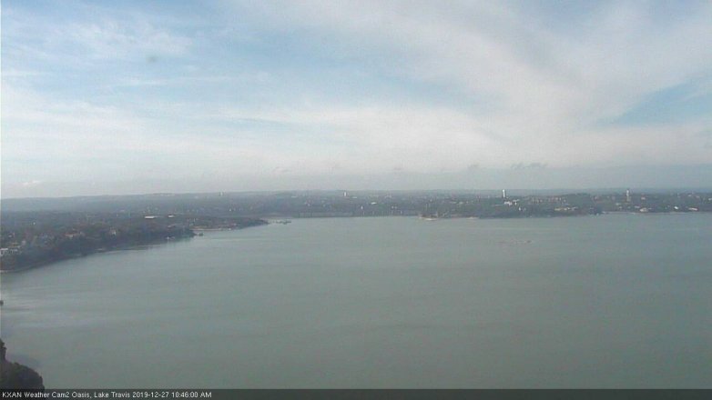 Lake Travis webcam, December 27, 2019 10:45 AM CT