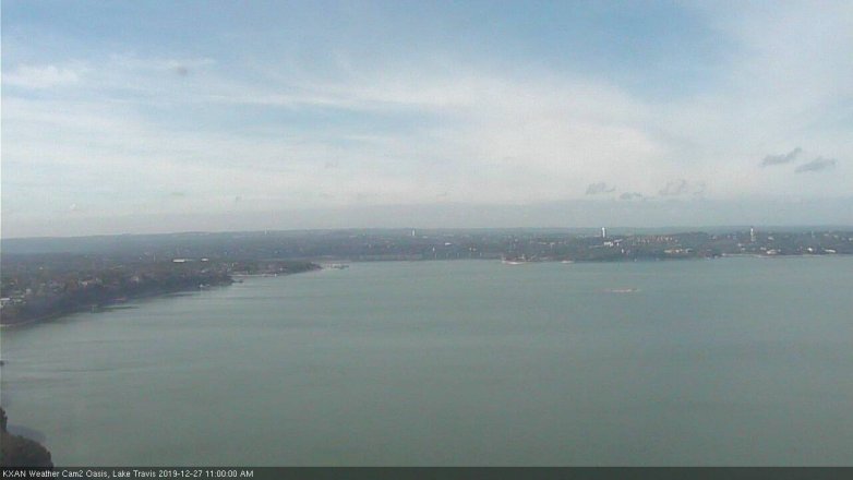 Lake Travis webcam, December 27, 2019 11:00 AM CT