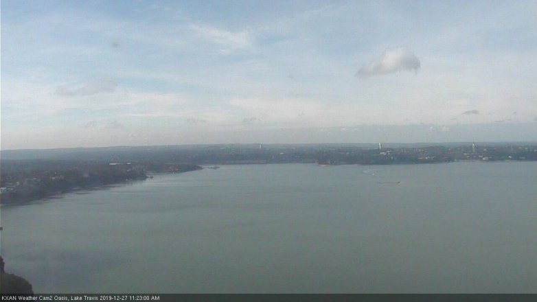 Lake Travis webcam, December 27, 2019 11:25 AM CT