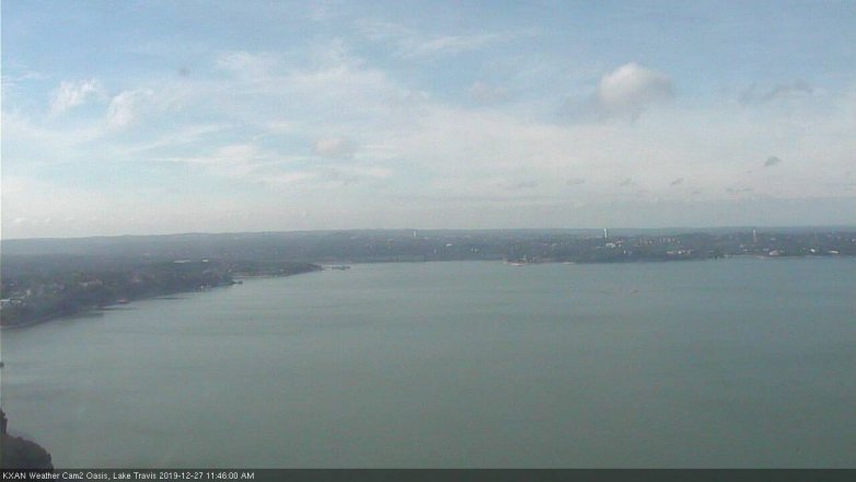Lake Travis webcam, December 27, 2019 11:45 AM CT