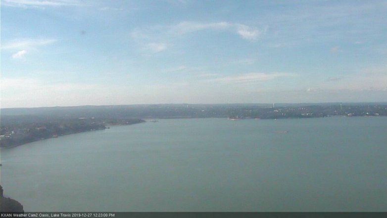 Lake Travis webcam, December 27, 2019 12:25 PM CT