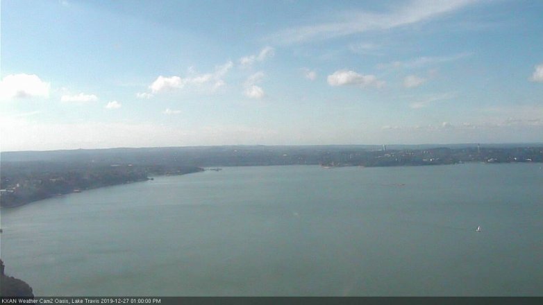 Lake Travis webcam, December 27, 2019 1:00 PM CT
