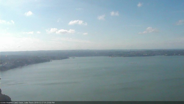 Lake Travis webcam, December 27, 2019 1:25 PM CT