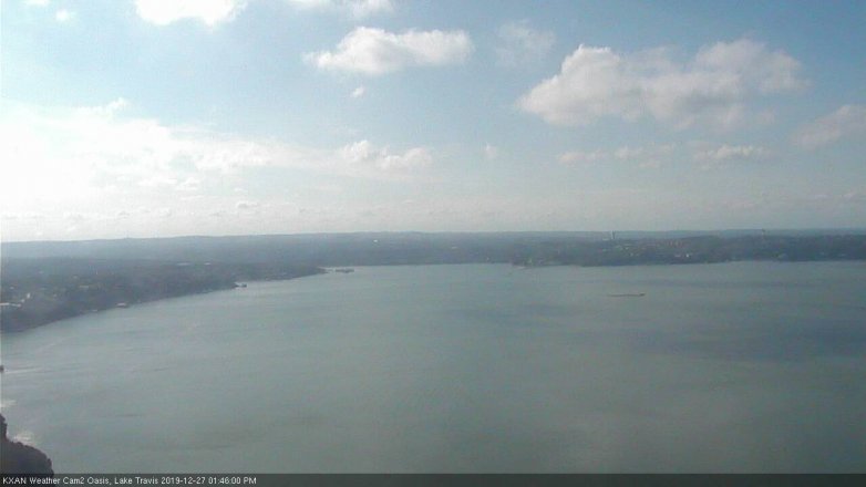 Lake Travis webcam, December 27, 2019 1:45 PM CT