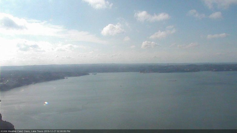 Lake Travis webcam, December 27, 2019 2:00 PM CT