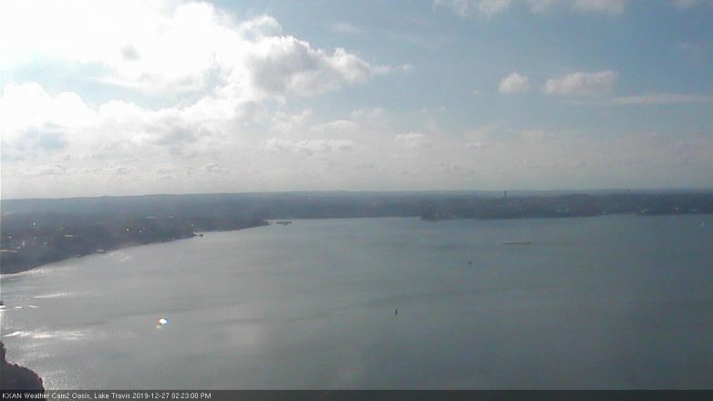 Lake Travis webcam, December 27, 2019 2:25 PM CT