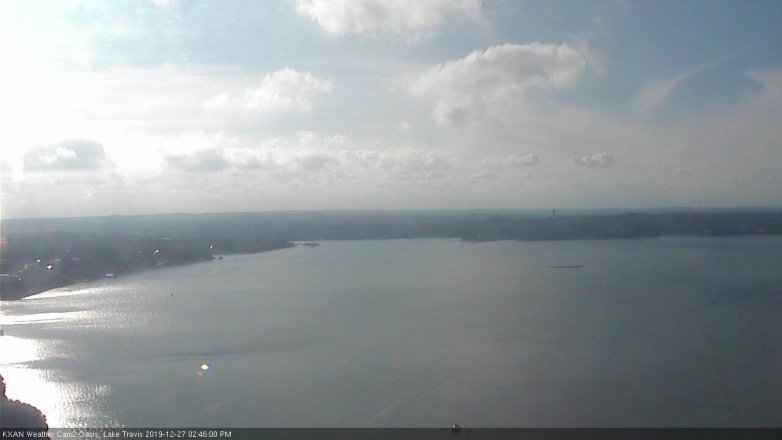 Lake Travis webcam, December 27, 2019 2:45 PM CT