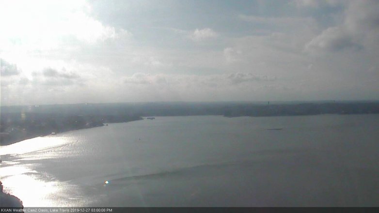 Lake Travis webcam, December 27, 2019 3:00 PM CT