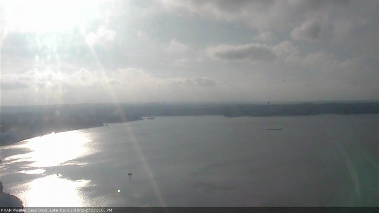 Lake Travis webcam, December 27, 2019 3:25 PM CT
